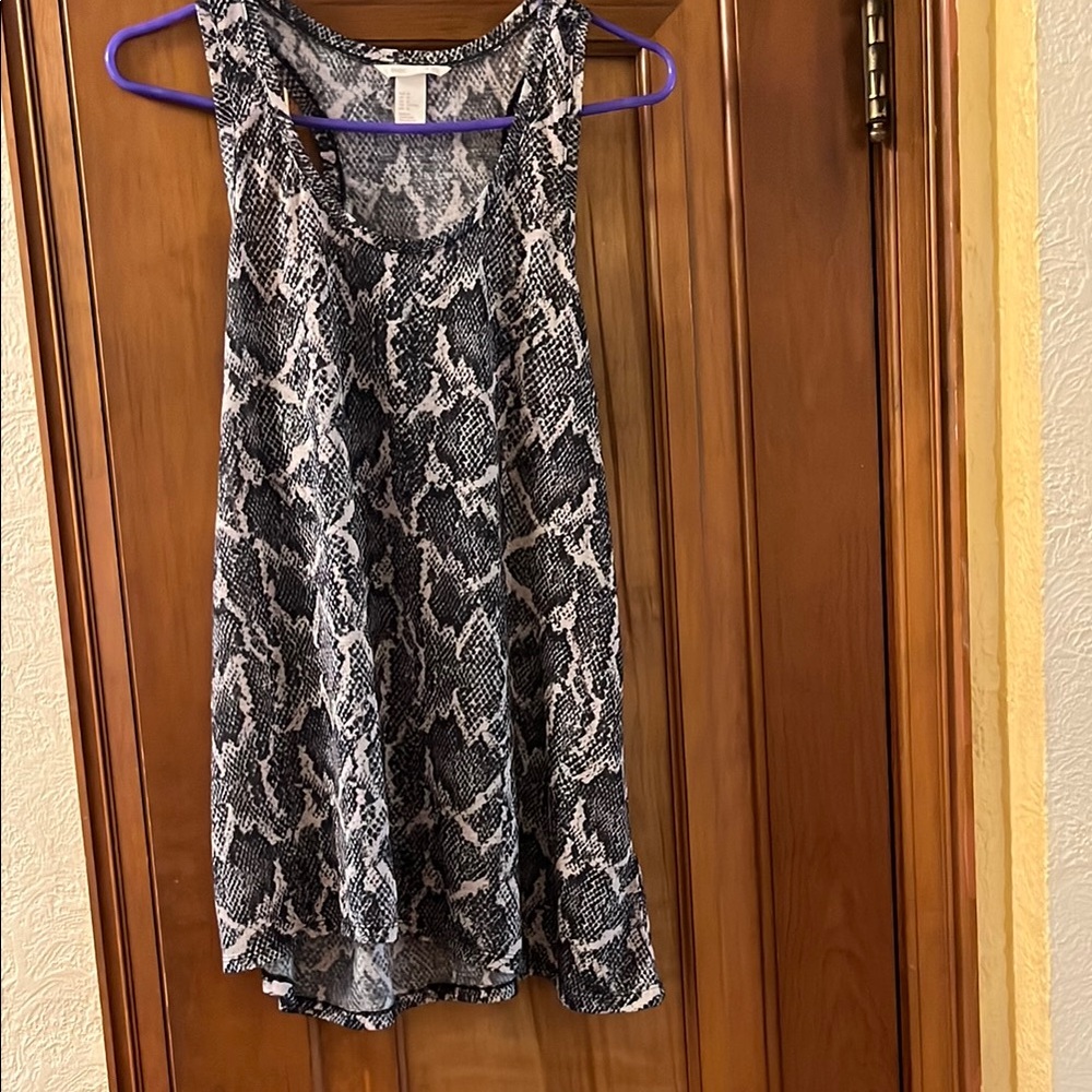 H&M snake print tank top-M